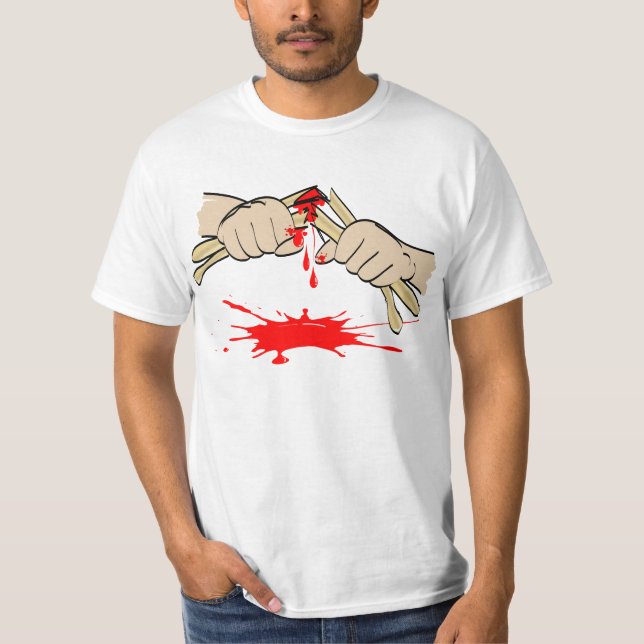 Brutna pinnar tee (Framsida)
