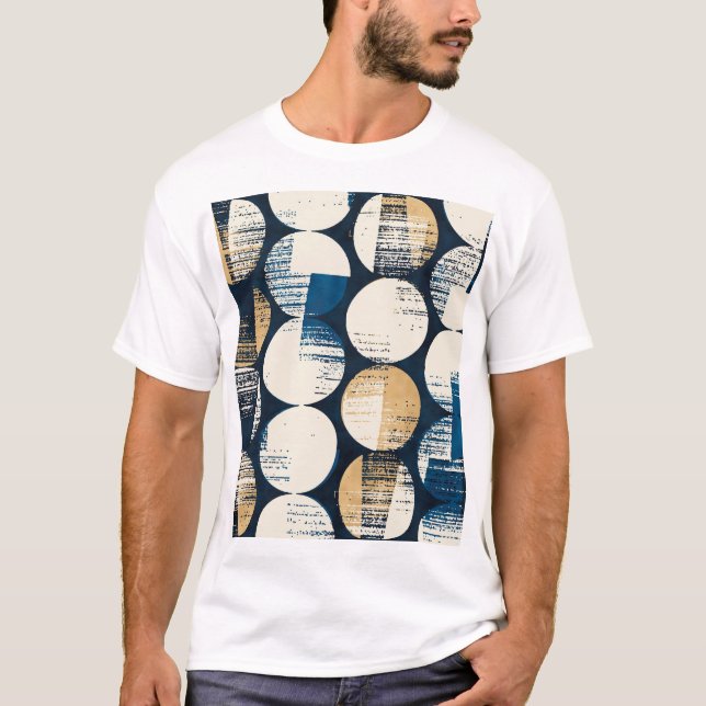 Brutna vattenfärgpunkter, Färgeffekt. T Shirt (Framsida)