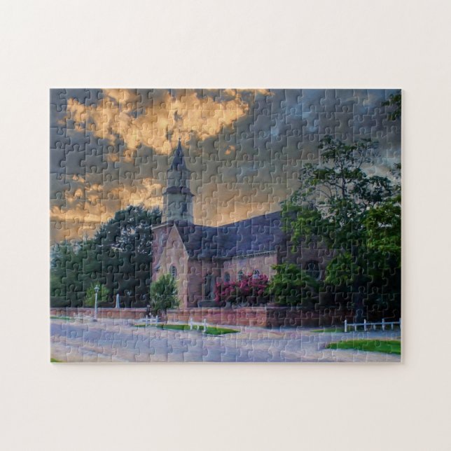 Bruton Parish Church Puzzle Pussel (Horisontell)