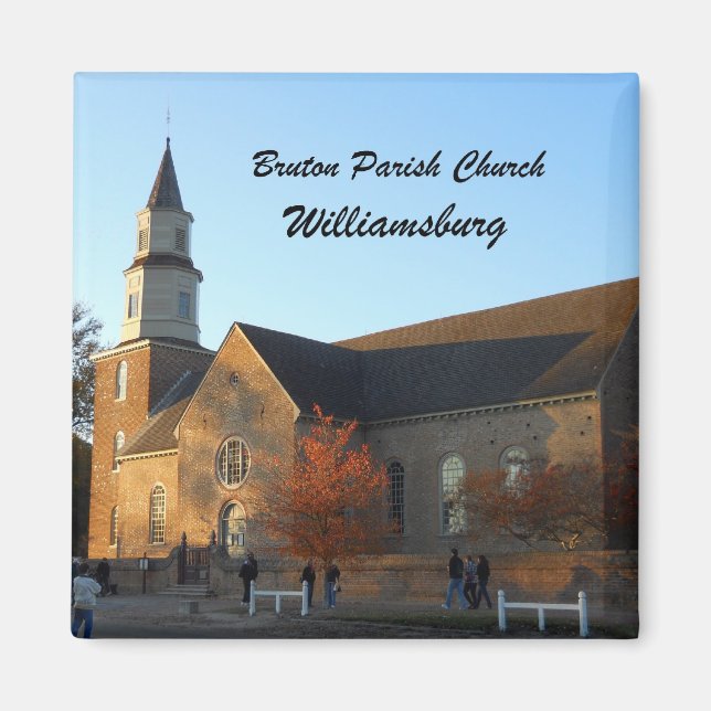 Bruton Parish Church, Williamsburg Magnet (Framsidan)
