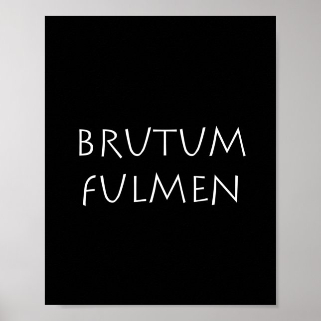 Brutum fulmen poster (Framsidan)