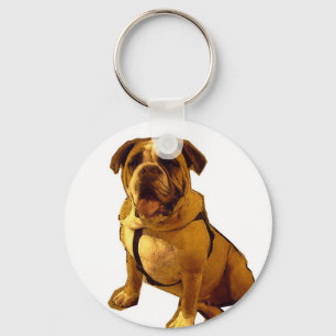 Brutus-Bulldogg Nyckelring