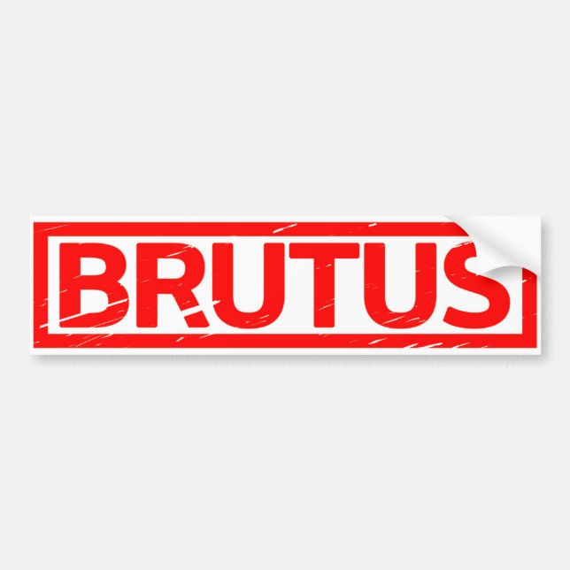 Brutus Frimärke Bildekal (Framsidan)