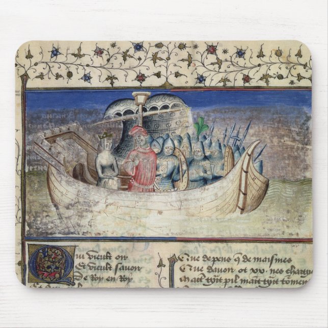 Brutus som de Trojan uppsättningarna seglar för Musmatta (Framsidan)