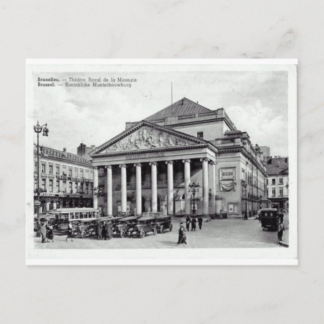 Bruxelles, Belgiens teaterRoyal Vykort (Framsida)