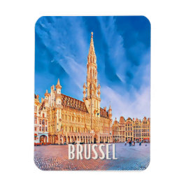 Bruxelles Belgique Photo Vintage Magnet