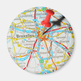 Bruxelles Brussel, Bryssel i Belgien Magnet