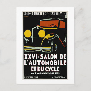 Bruxelles Cinquantenaire XXVI Salon de L'Autos Vykort