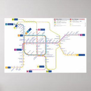 Bruxelles metroaffisch poster
