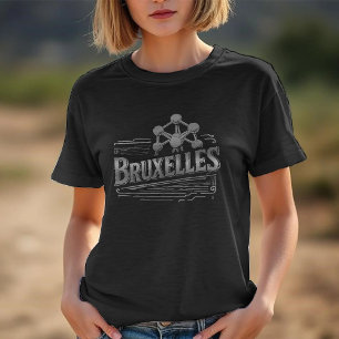 Bruxelles Quantum Nostalgic Silver Womens T Shirt