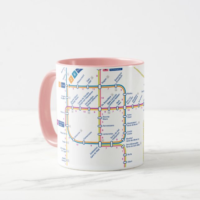 Bruxelles, tunnelbana mugg (Framsida vänster)