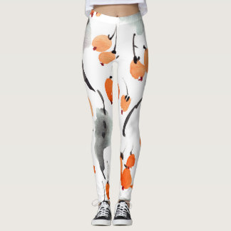 Bry, löv, vattenfärg, illustration av bläck, marme leggings