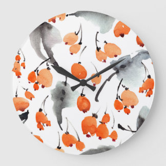 Bry, löv, vattenfärg, illustration av bläck, marme stor klocka