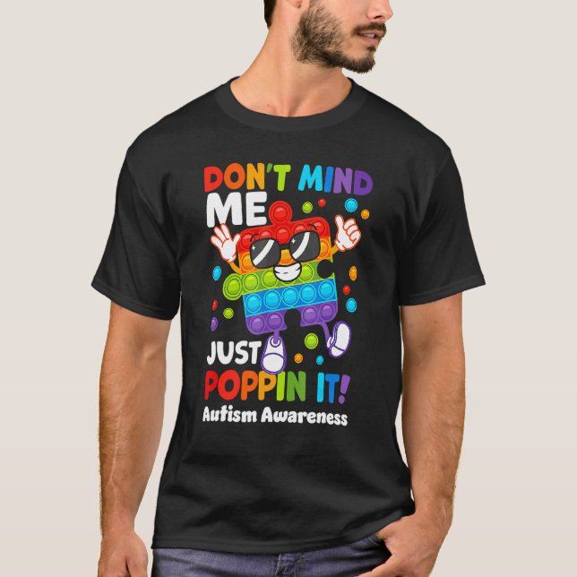 Bry mig inte, jag pillar bara på Fidget-pussel Aut T Shirt (Framsida)