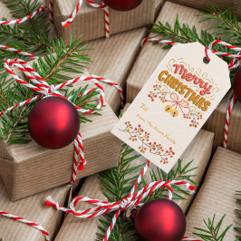 Bry och Klockor jul Presentetikett