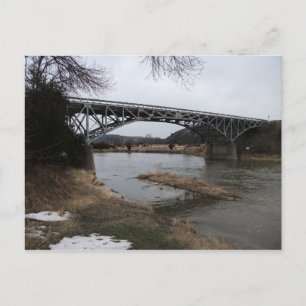Bryan Bridge, Niobrarafloden, Valentine, Nebraska Helg Vykort