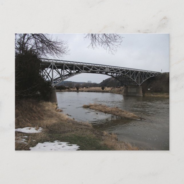 Bryan Bridge, Niobrarafloden, Valentine, Nebraska Helg Vykort (Framsida)