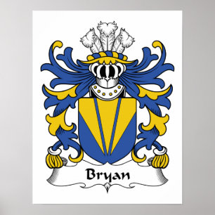 Bryan familjvapensköld poster