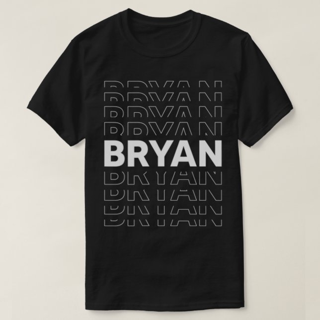 Bryan Funny Personlig First Namn Bryan T Shirt (Design framsida)