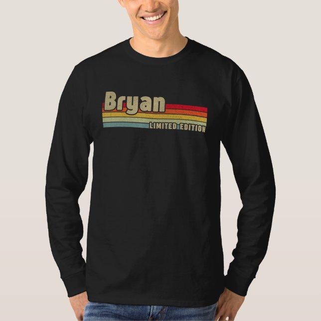 Bryan Gift Namn Personlig Birthday Funny Kristus T Shirt (Framsida)