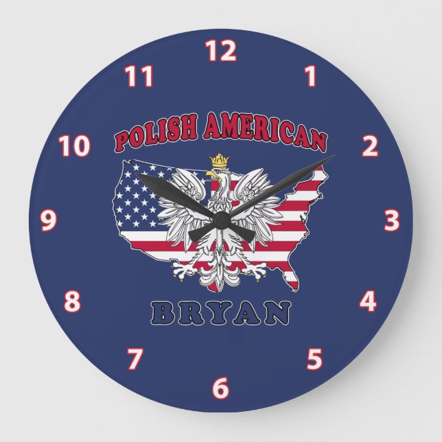 Bryan Texas polsk amerikan Stor Klocka (Framsida)