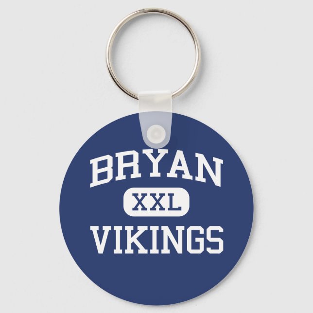 Bryan - Vikings - Bryan High School - Bryan Texas Nyckelring (Framsida)