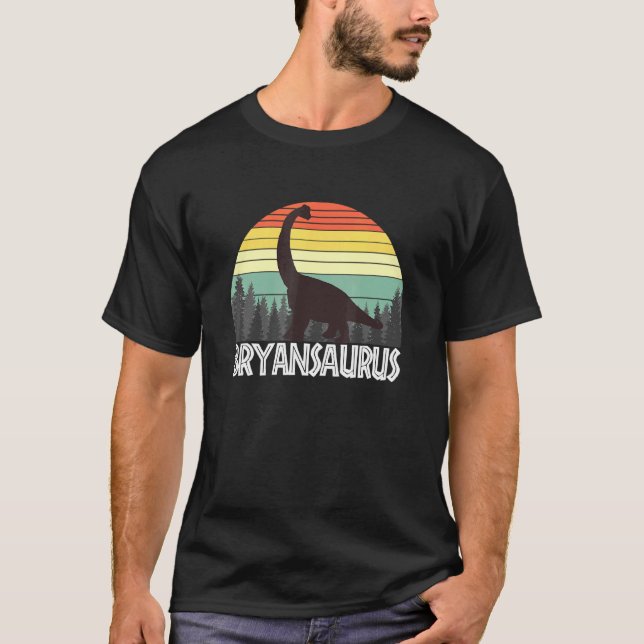 Bryansaurus Bryan Saurus T Shirt (Framsida)