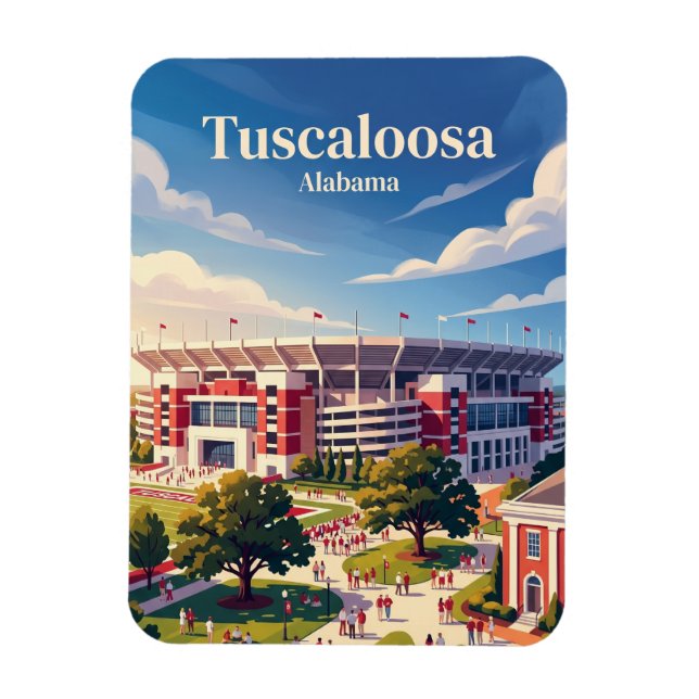 Bryant-Denny Stadium Alabama Magnet (Vertikal)