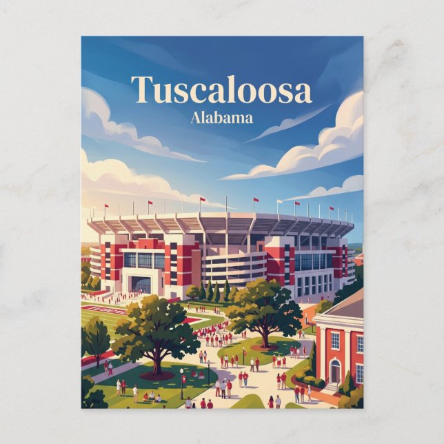 Bryant-Denny Stadium Alabama Vykort (Framsida)