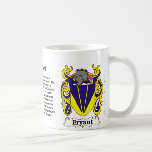 Bryant familjvapensköld på en mugg
