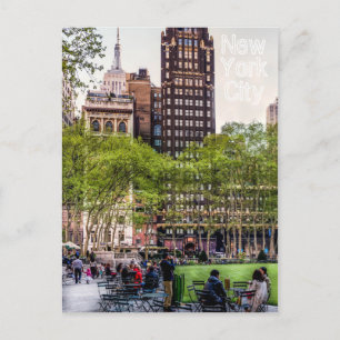 Bryant Park, NYC-vykort Vykort