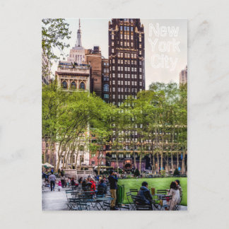 Bryant Park, NYC-vykort Vykort
