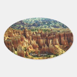 Bryce Canyon 2 Ovalt Klistermärke
