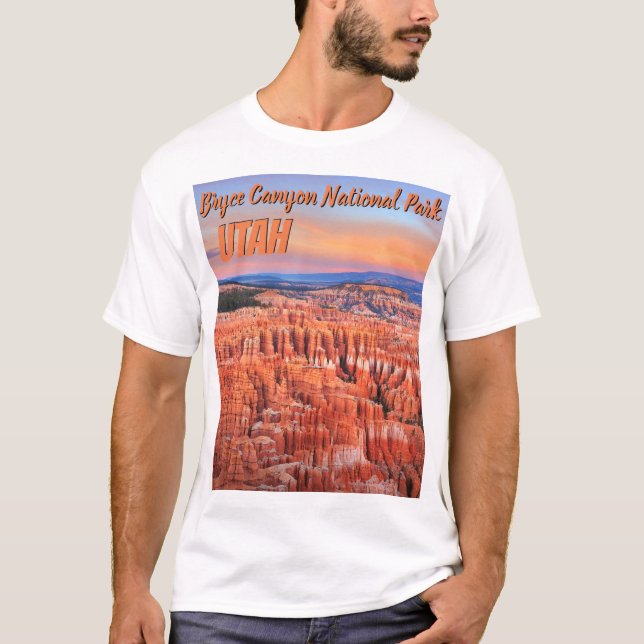 Bryce Canyon Desert Sunset Photo T-shirt (Framsida)