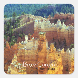 Bryce Canyon Fyrkantigt Klistermärke