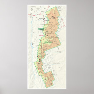 Bryce Canyon karta poster