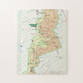 Bryce Canyon karta puzzle Pussel