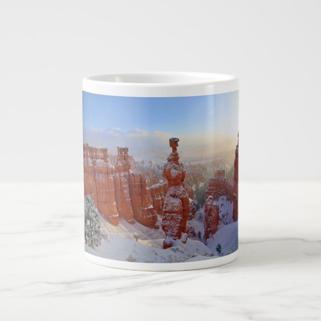 Bryce Canyon - morgonstorm Jumbo Mugg (Framsidan)