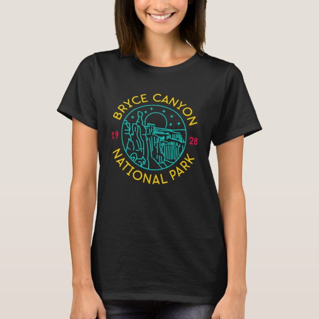 Bryce Canyon National Park 1928 Utah T Shirt (Framsida)
