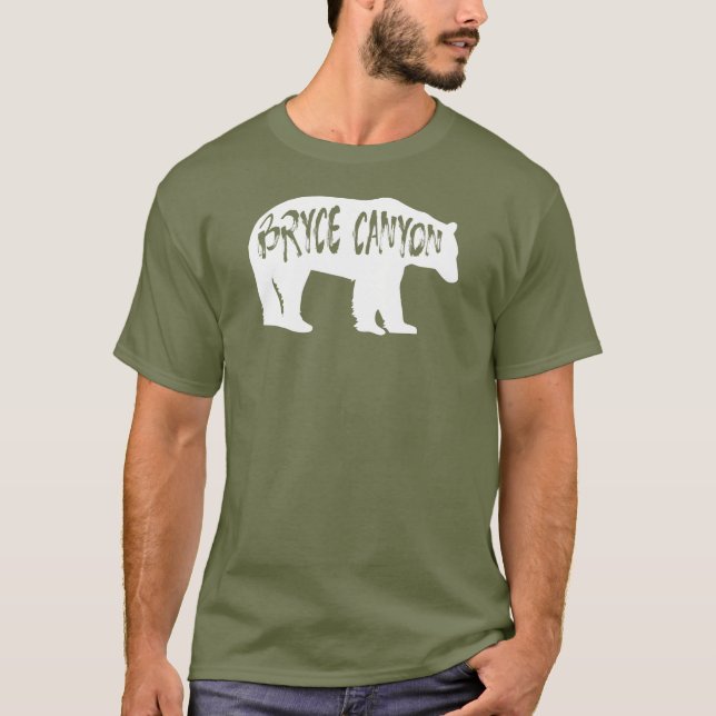 Bryce Canyon National Park Bear T Shirt (Framsida)