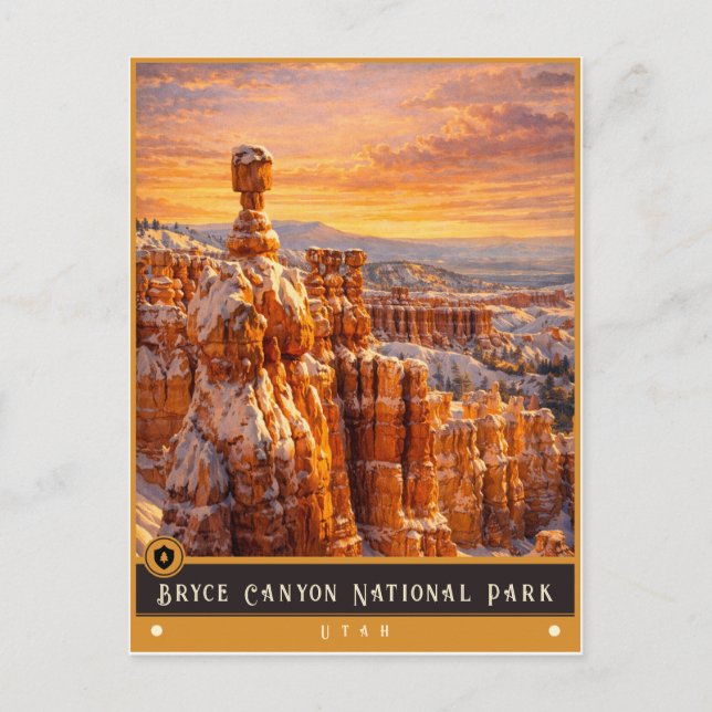 Bryce Canyon National Park | Gammal vykort (Framsida)