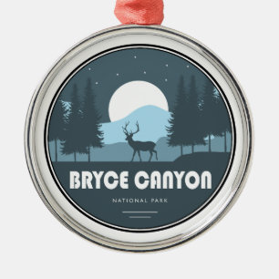 Bryce Canyon National Park Hjort Julgransprydnad Metall