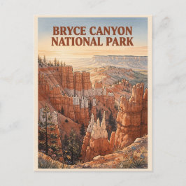 Bryce Canyon National Park Hoodoo-landskap Vykort