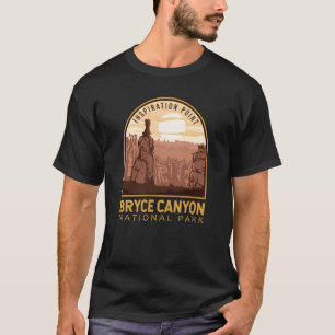 Bryce Canyon National Park Inspiration Point Retro T Shirt