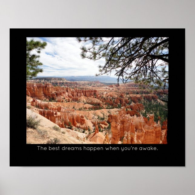 Bryce Canyon National Park Inspirational Quote Poster (Framsidan)