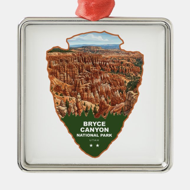Bryce Canyon National Park Pilspets Julgransprydnad Metall (Framsidan)