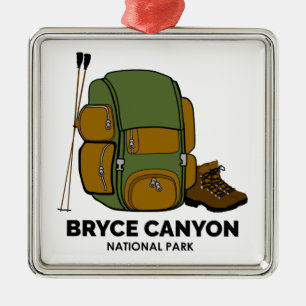 Bryce Canyon National Park-ryggsäck Julgransprydnad Metall