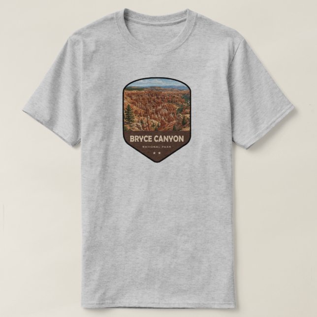 Bryce Canyon National Park-sköld T Shirt (Design framsida)