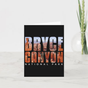 Bryce Canyon National Park-souvenir Gift-camping H Kort