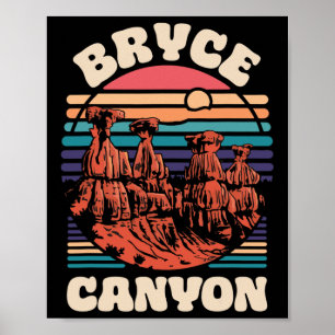 Bryce Canyon National Park Souvenir Utomhus Vandri Poster